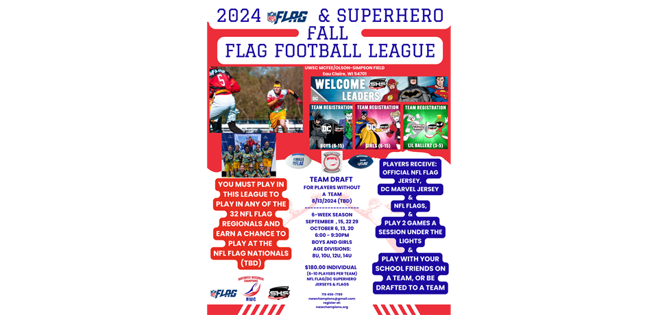 2024 FALL NFL FLAG & DC SUPERHERO LEAGUE