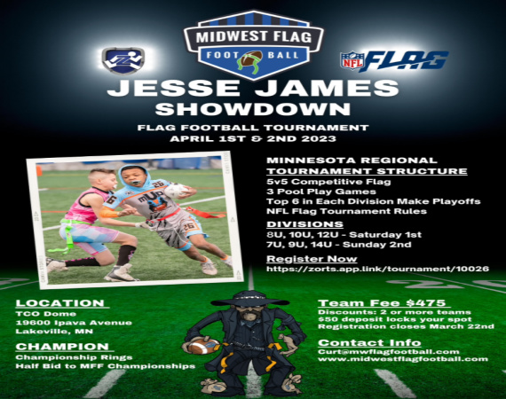 Summer Flag Football League Registration Is Open Boys & Girls